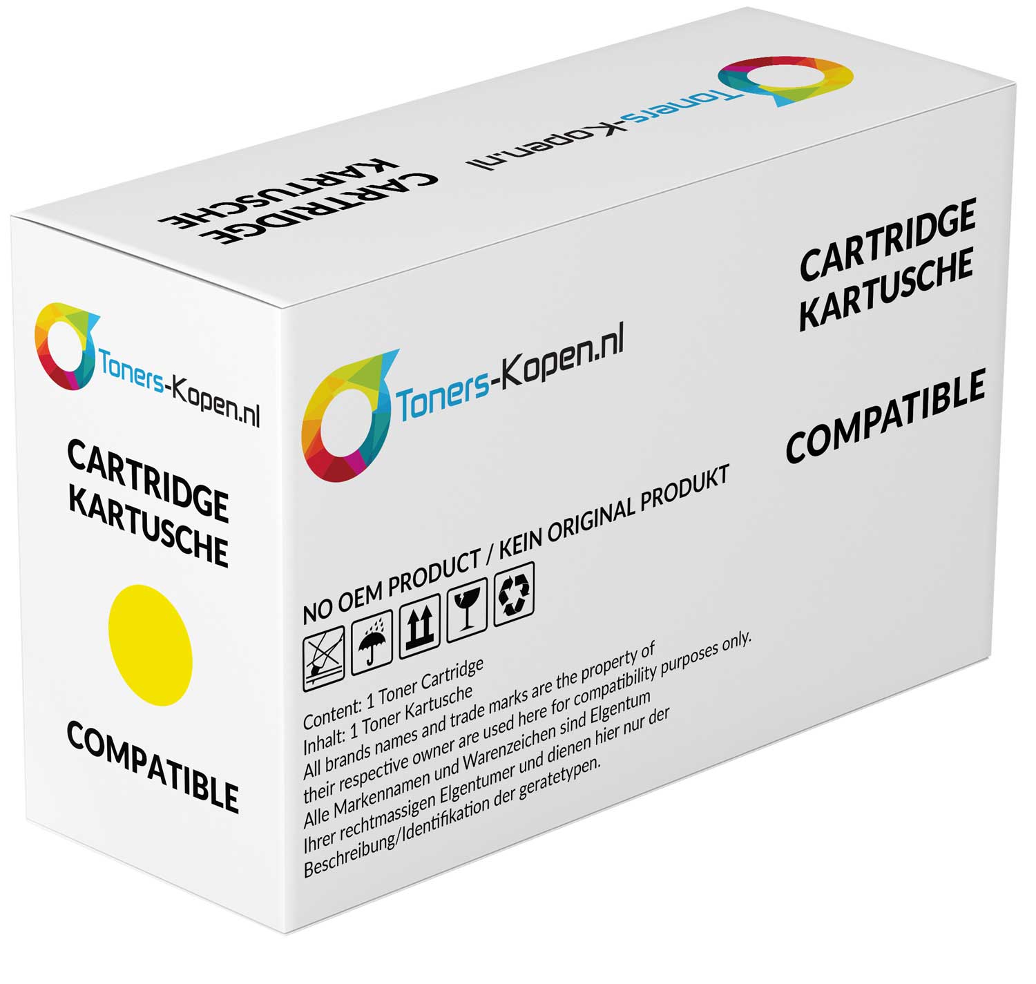 Lexmark 00C5222YS Gele Toner C522 C524 - 3000 Pagin...