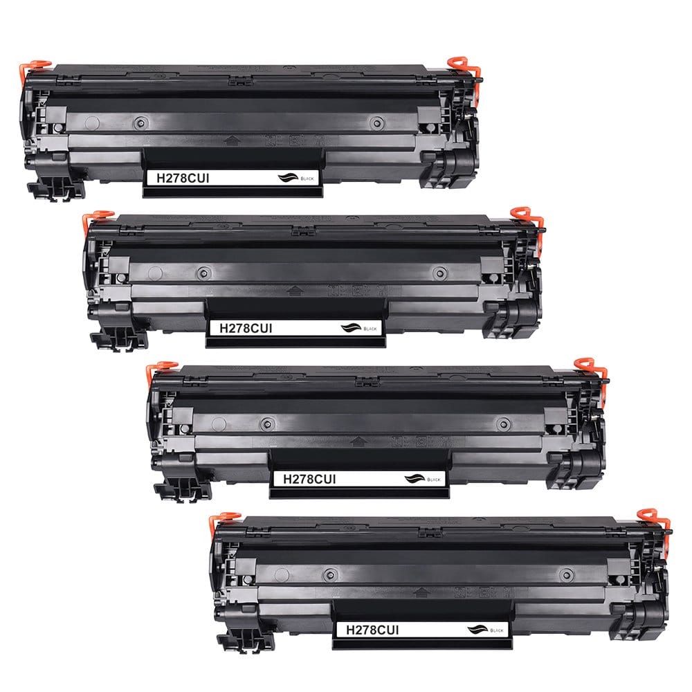 Huismerk 4x HP CE278A Canon 728 Zwart Toner Set - 2100 Pagin...