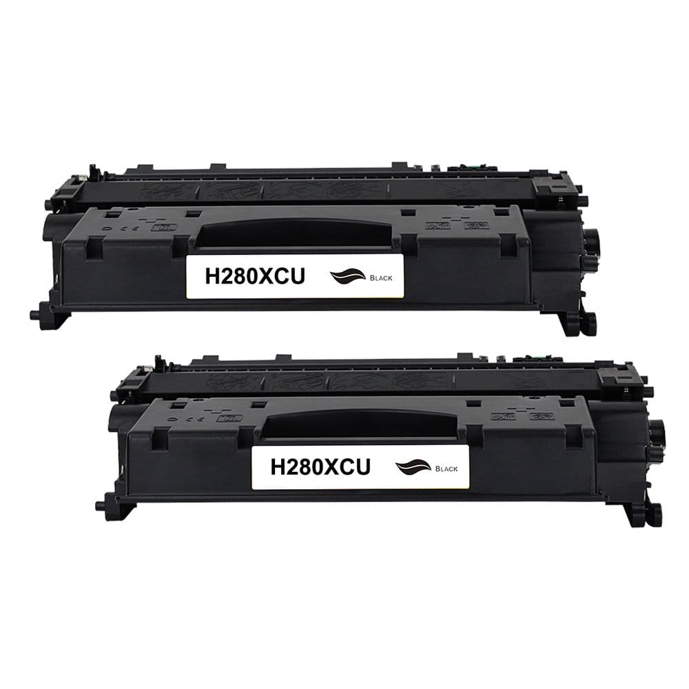 Huismerk Set 2x HP CE505X / CF280X Toner - 6900 Pagina'...