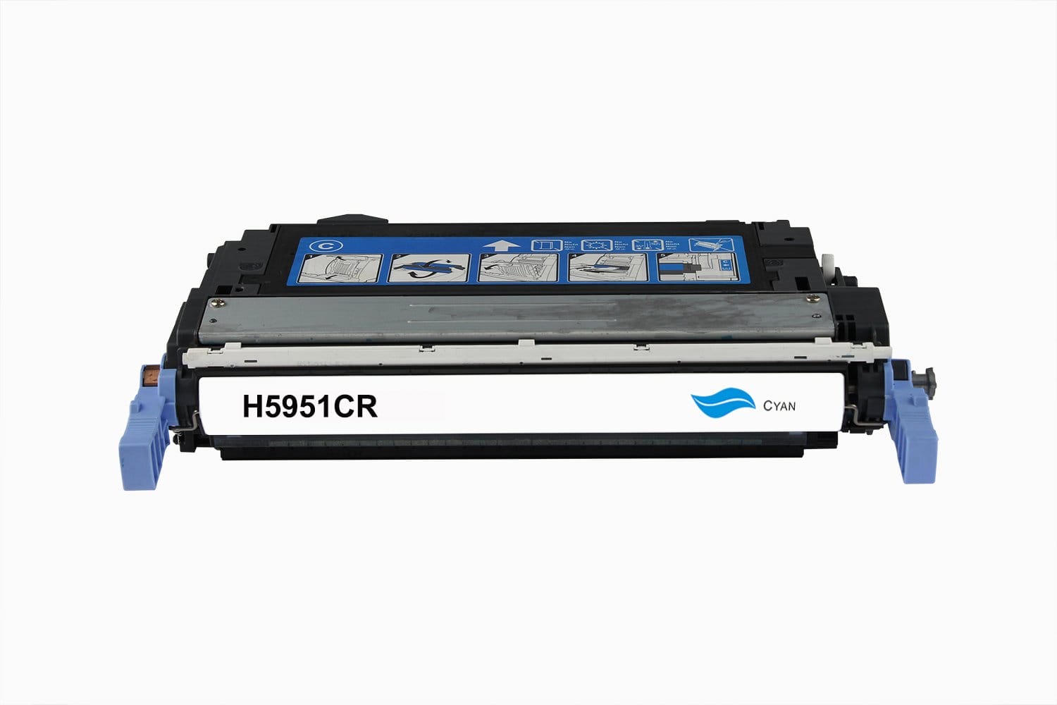 Huismerk HP Q5951A (643A) Cyaan Toner - 10.000 Pagina's