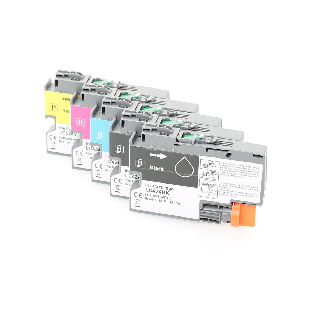Huismerk Brother inktcartridge LC424 set 5x