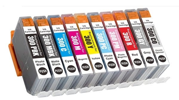Huismerk Canon inktcartridge PFI300 set 10x