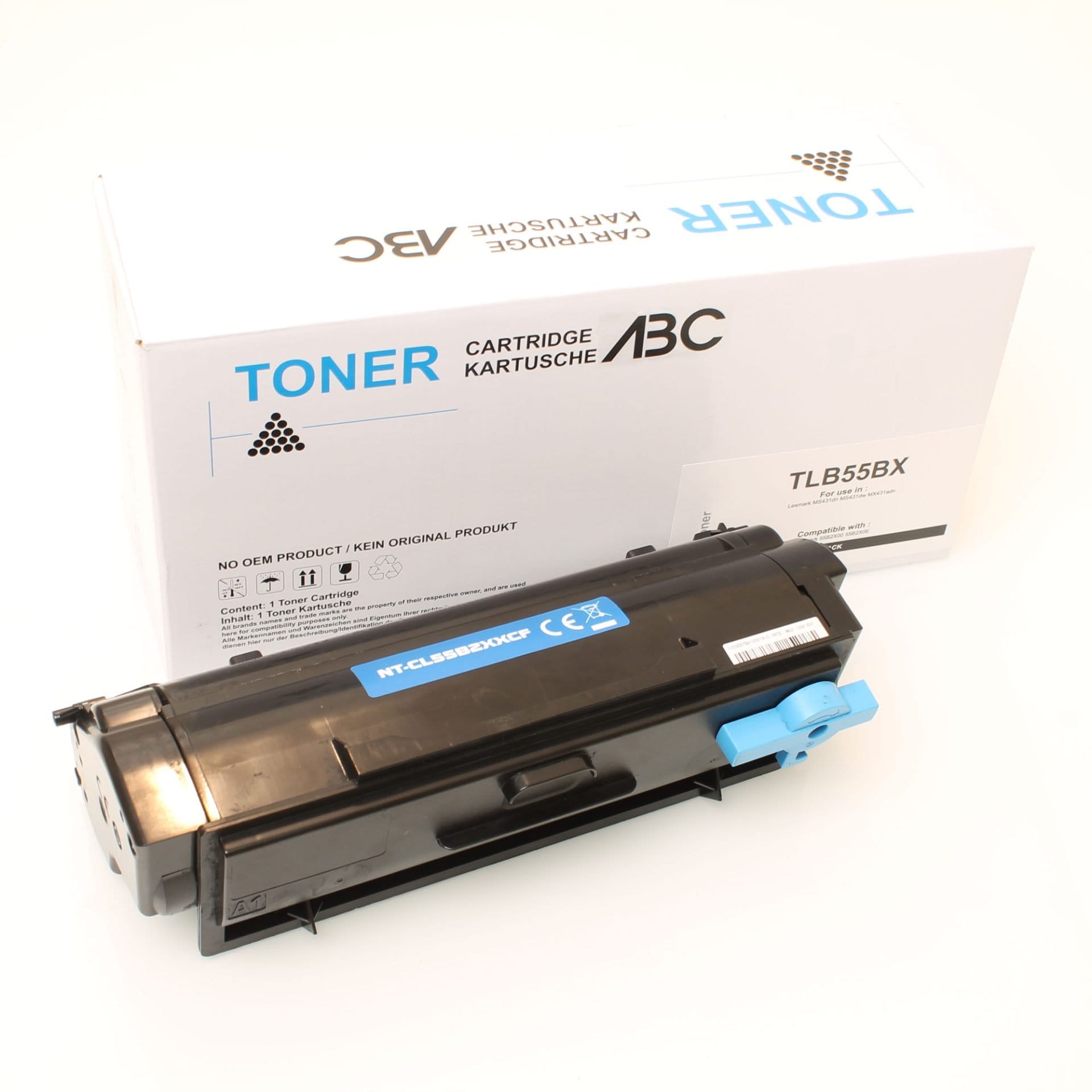 Lexmark toner 55B2X00 zwart