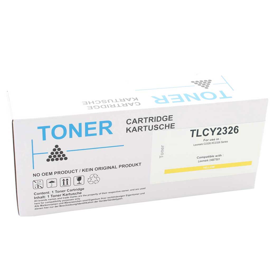 Lexmark toner 24b7501 geel