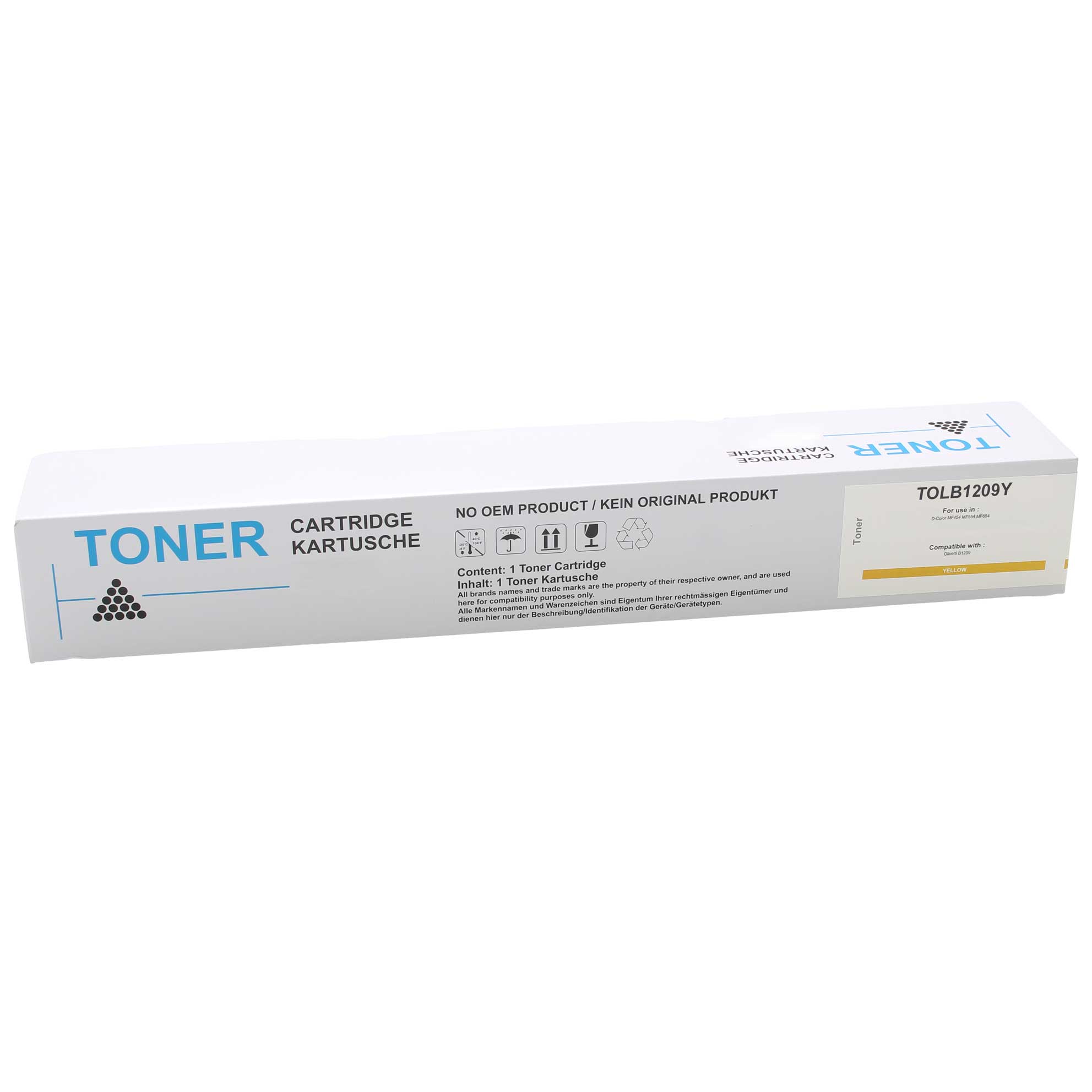 Huismerk Oki toner TOLB1209 geel