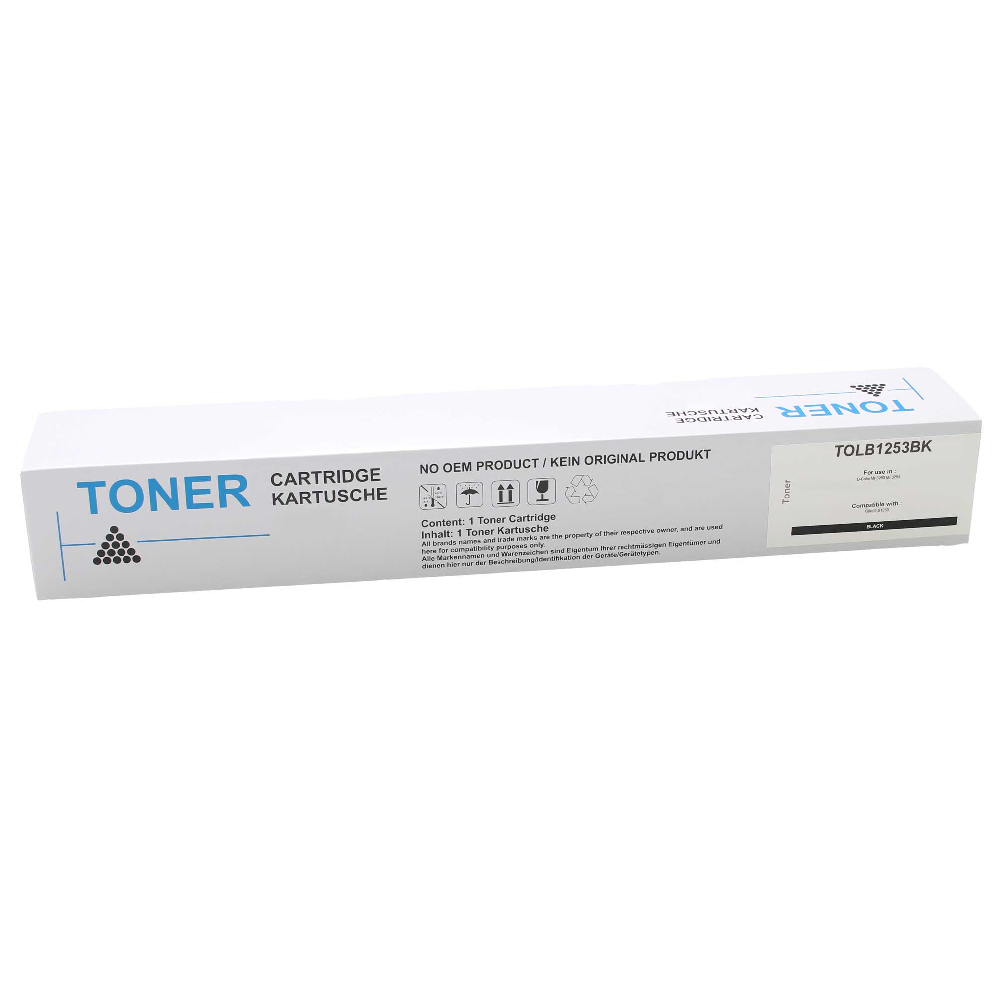 Huismerk Oki toner TOLB1253 zwart