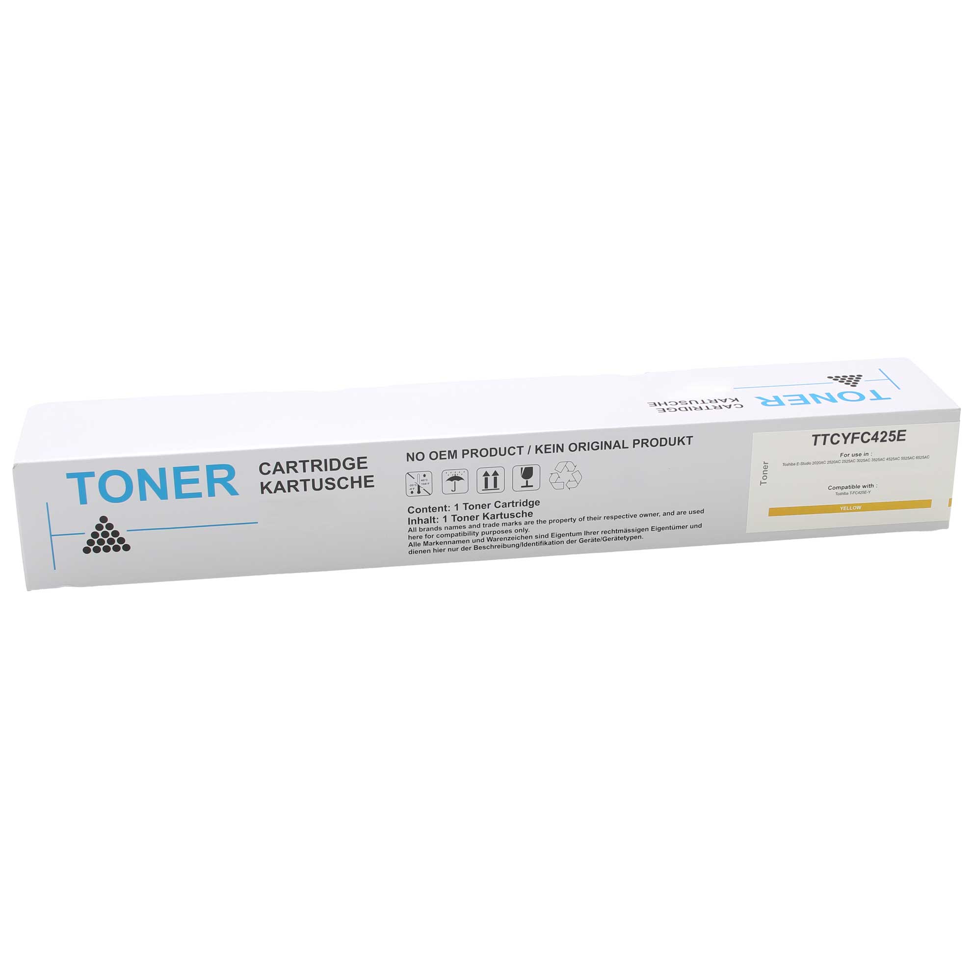 Huismerk Toshiba toner t-fc425e-y geel